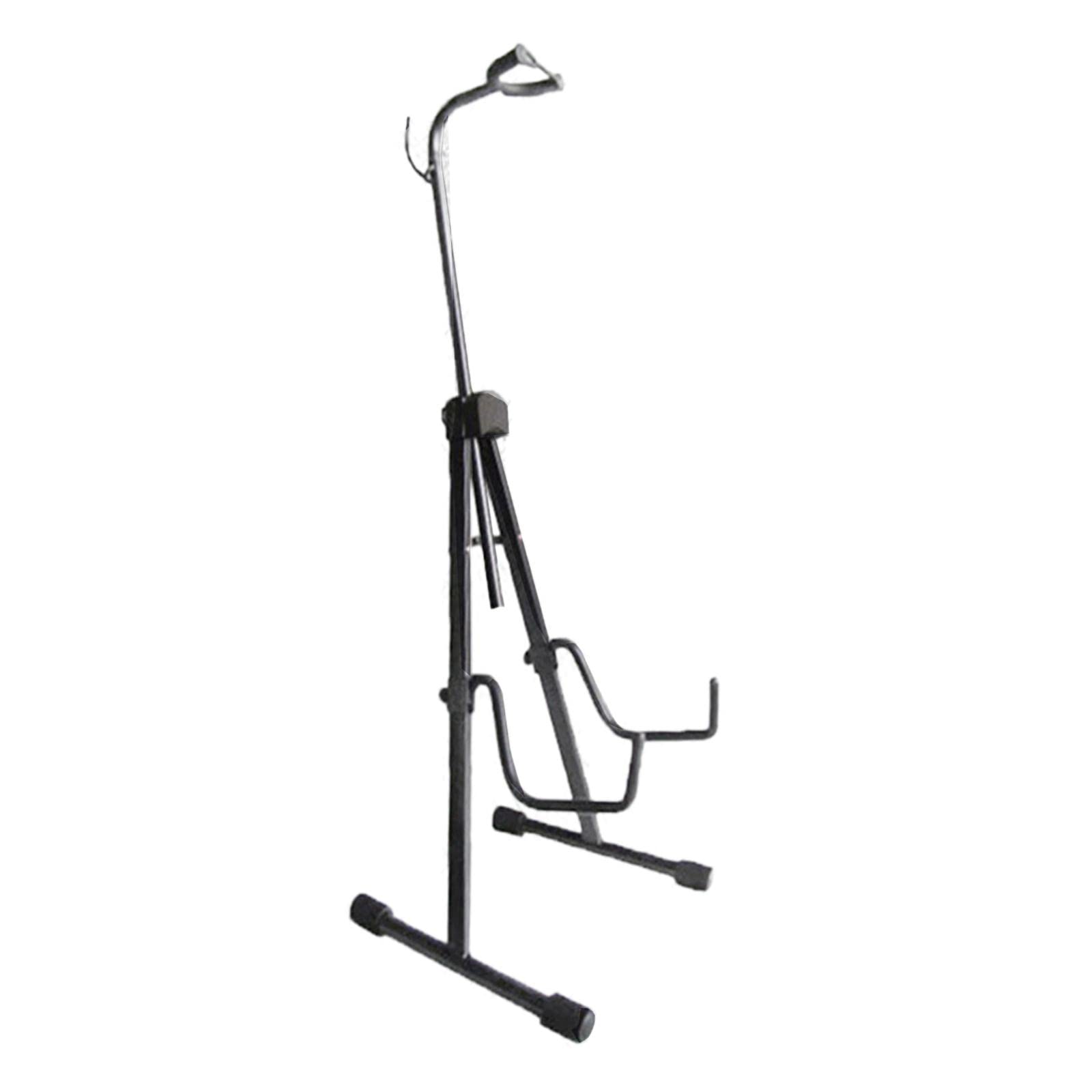 Amagogo Verstellbarer Celloständer mit Haken, klappbares Stativ, maximale Höhe 120 cm, langlebige strapazierfähige Materialien, Zubehör, stabiler Gitarreninstrumentenständer