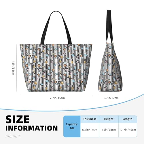 Large Beach Bags Water-resistant Sandproof - cute makeup Cute Beach Tote Bags for Women with Zipper2