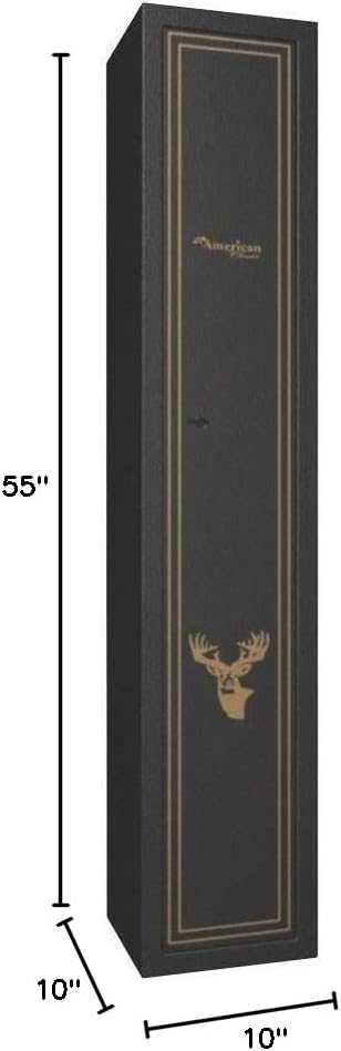 Miniatura 2 de American Furniture Classics Caja fuerte para armas 905, gabinete, color negro