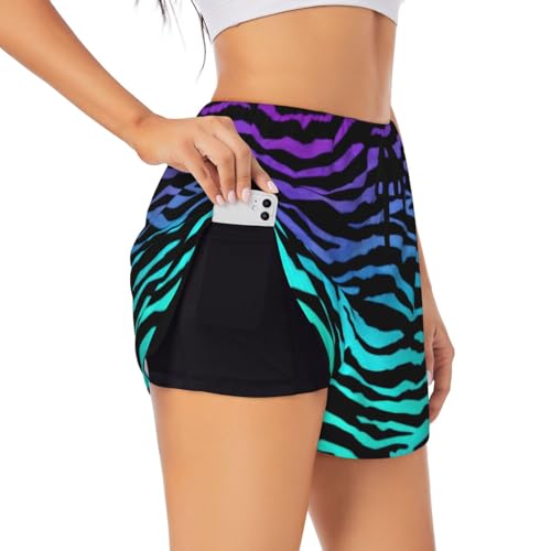 Pantalones cortos deportivos de cintura alta con estampado artístico de tinta abstracta de color gris mármol para mujer, secado rápido, para gimnasio, entrenamiento, para verano, Negro, M