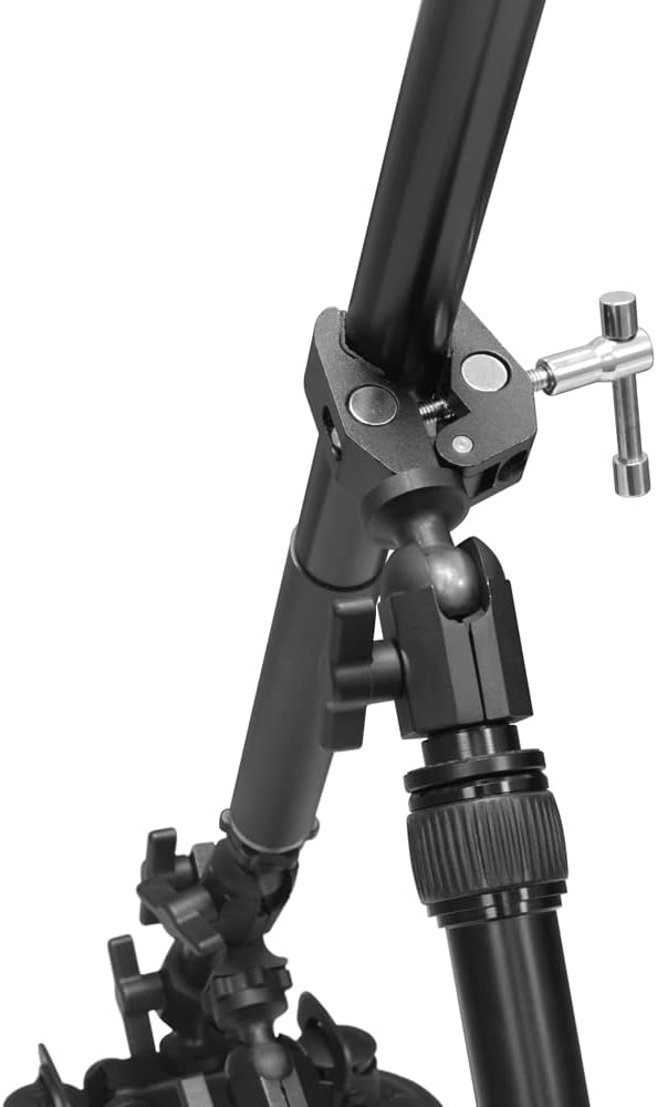 Delkin Devices Fat Gecko Reach Camera Suction Mount with Adjustable Extension Arm – Professional Suction Cup Holder – Black