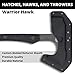 Spyderco Warrior Hawk Utility Tomahawk with Tough D2 Steel Head and 13.68
