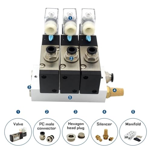 Électrovanne de précision 5 stations normalement fermée 12V 24V - 5