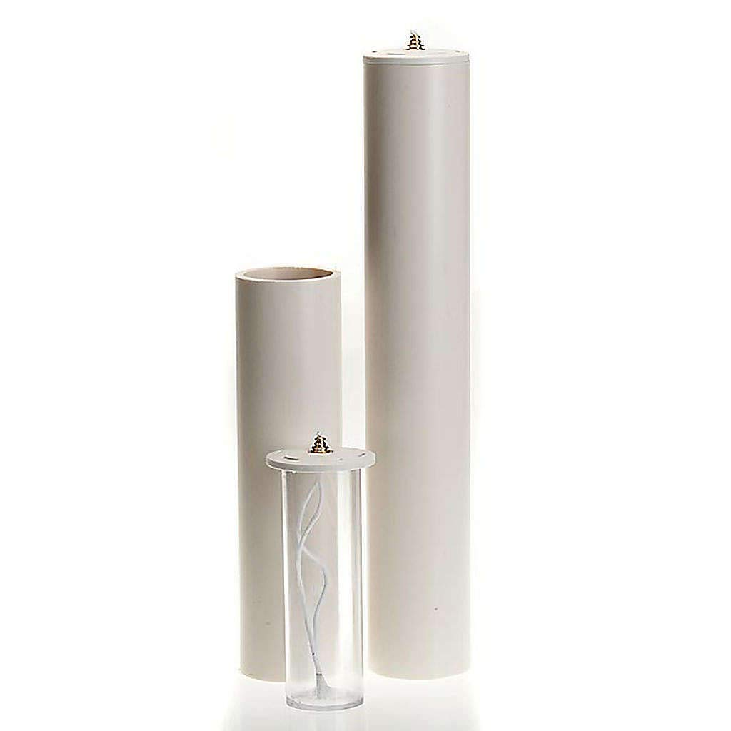 Holyart Candele, ceri, ceretti: Candela a cera liquida con cartuccia diam. 8 cm, 30 cm (11.82 inc.)