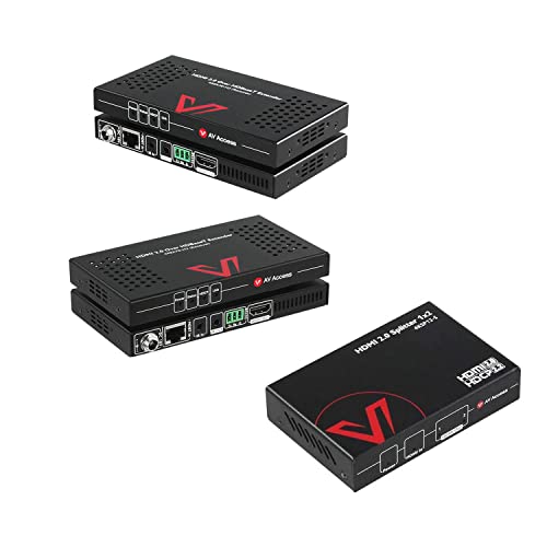 AV Access (4KEX70-H2 and 4KSP12-S) HDBaseT 4K HDMI Extender and HDMI Splitter