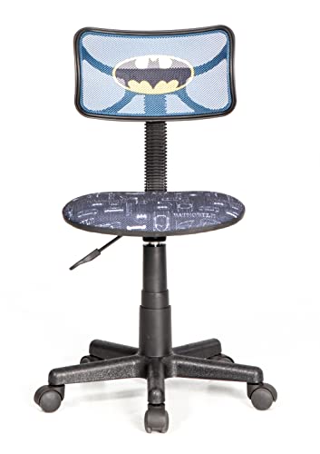 Image of Batman Adjustable Swivel Mesh Rolling Desk Chair, for Kids, Teens and Adults