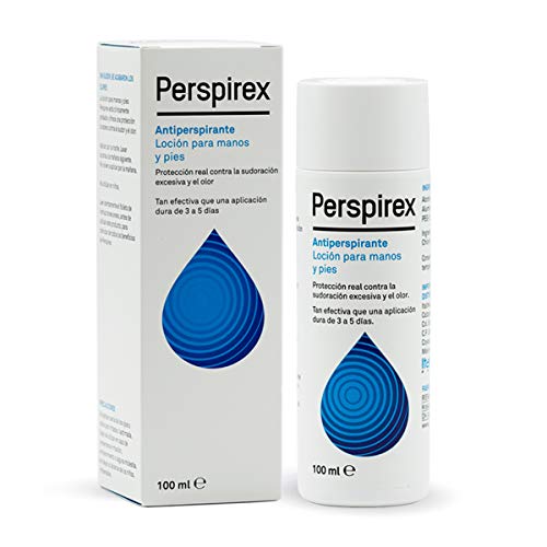 Perspirex � | Perspirex Desodorante Pies y Manos | Loci�n Desodorante Antitranspirante para Sudor Pies y Sudor Manos con Hasta 3 d�as de Protecci�n y Frescura | 100 Ml