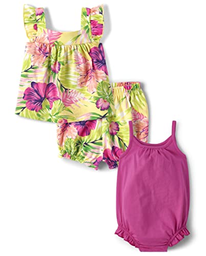 The Children's Place Baby Girls' Playwear Sets, Yellow Floral/Pink, 18-24 Months #TOP20