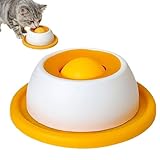 Hundelickspielzeug, Lick Bowl Für Hunde, Leckspielzeug für Haustiere, Hund Leckt Futternapf Mit Integrierter Drehkugel, Nonrutsch Haustieranreicherungsspielzeug, Langeweile Reduzierer