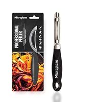 Microplane Pelapatate con Doppia Lama in Acciaio Inossidabile per desrtimani e Mancini