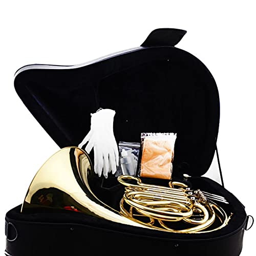 Intermediate ​French Horn 4-Key Double French Horn Entry Model,Bb/F Wind Instruments French Horns With Mouthpiece #TOP5