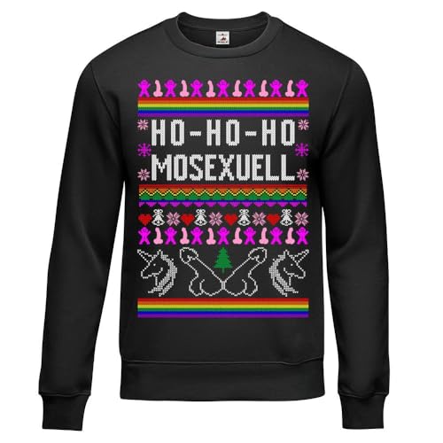 Pull de Noël gay HO HO HOMOSEXUELL Copytec X-Mas 47122 vêtement festif original