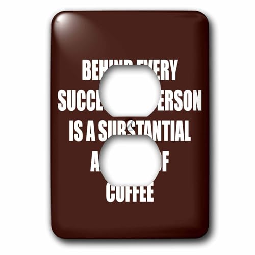 Plaque murale de finition 3dRose lsp_201951_6 café 2 prises au design graphique