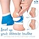 SULPO 3 Paare Fersensocken mit Silikon Einsatz - Silikon Fersenschutz, zur Hornhautpflege, Atmungsaktive Hornhaut Socken, Fersenschoner, Bequeme Silikon Socken