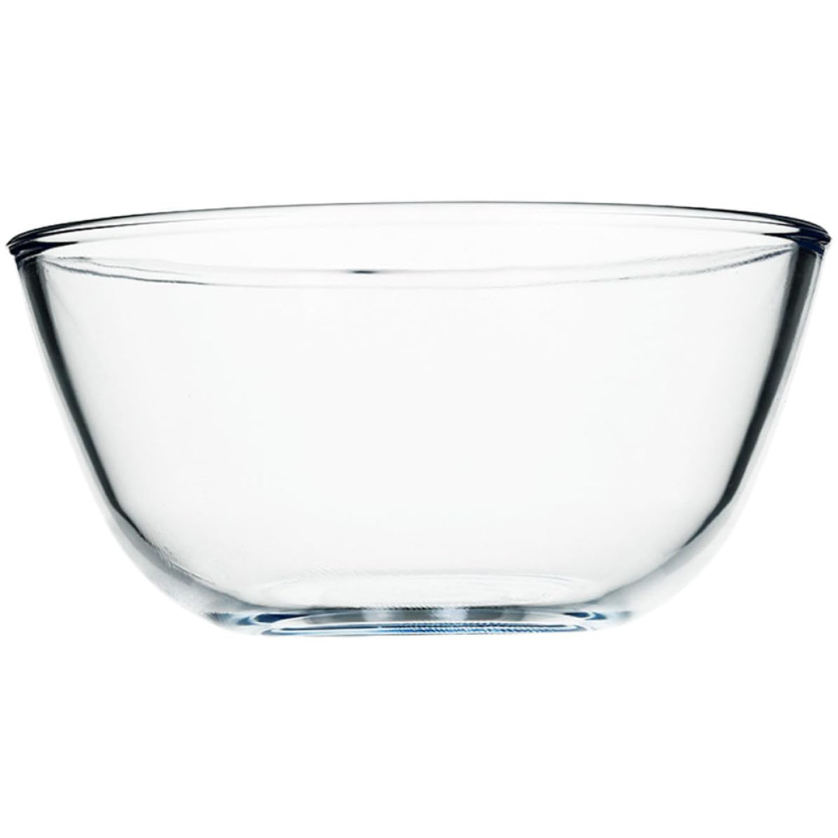 Ensaladera Bol Redondo Elegante para Microondas de Vidrio Transparente de 2700ml y Reutilizable para Cocina y Servir Ensaladas
