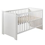  roba Lit combiné pour Enfant \'Maxi\', 70x140 cm, réglable en Hauteur sur 3 Niveaux, Convertible en lit Junior