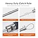 ZHEQOGZH Dog Catcher Pole Animal Control Pole Stainless Steel Pig Holder Catcher Cat Catcher Pole Heavy Duty Catch Pole for Animals Cats Hogs Pigs and Small/Medium Dogs, Rod Length 30 inches