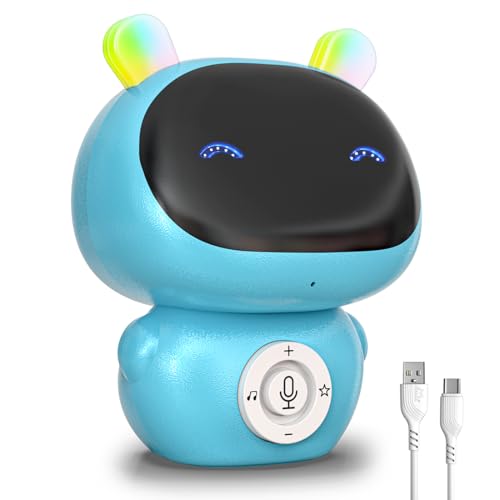 Image of Mirana Mr. Robot | Smart Interactive Talkback Toy for Kids | USB Rechargeable Type-C | in-Built Music | Best Gift for Boys & Girls 2 3 4 5 6 7 8+ Years (Blue)