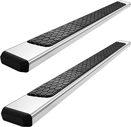 Estribos laterales acero inoxidable 6.5 in para Dodge Ram miniatura 1
