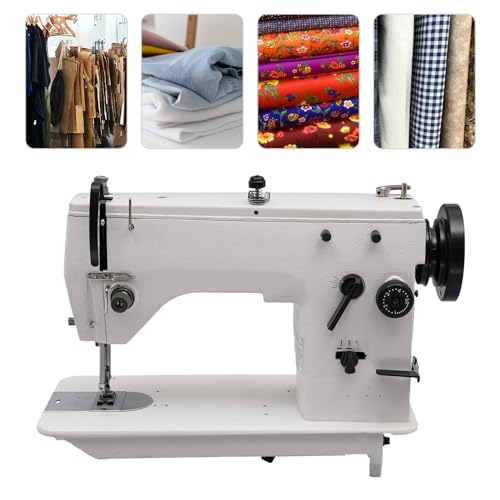 Industrial Sewing Machine Head Straight Stitch Zig Zag Heavy Duty Sewing Machine with Accessory Kit,2000 Stitches/min Canvas Leather Sewing Machine for Garment Factory Home
