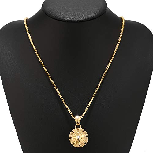 Ualgl Basketball Necklace Basketball Pendant Necklace Sports Necklace (Gold1750) #TOP4