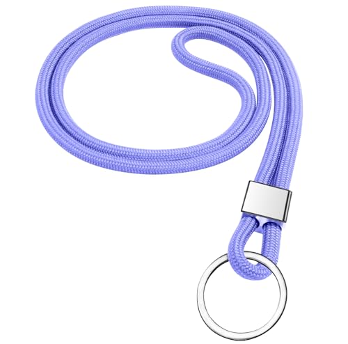 Vicloon Cordon tour de cou, Cordon de cou, Lanyard Strap Neck, Porte-clés Lanière, Nylon Lanières Porte Badge avec Anneau en Métal pour d'Identification,...
