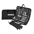 Stonewall Barbecue Grill Tool Set - Stainless Steel - Strong Durable Design - Heat Resistant Glove & Utensils - Thermometer, Meat Injector, Kebabs, & Corn Skewers - Perfect For Smokers & Grills