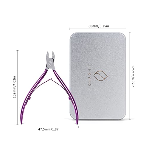 FERYES Toenail Clipper Straight Blade for Ingrown and Thick Nails - Stainless Steel and Sharp Pointed Tip Ingrown Nail Clipper – Wide Jaw Toe Nail Cutter Ingrown Tool