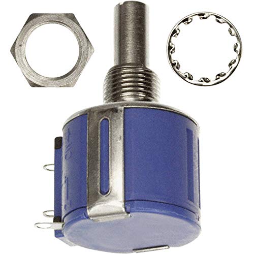 Bourns 3540S-1-103L. Resistor Wirewound Potentiometer, 10K Ohm, 5% Tolerance, 2W, 6.34 Mm Solder Lug Panel Mount, 39.67 Mm L X 22.23 Mm D #TOP15