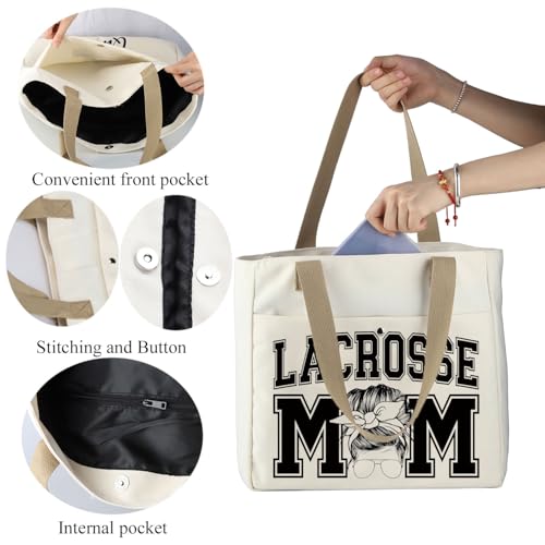 Bolso Tote para Mujer MBMSO Lacrosse Mom miniatura 7