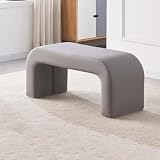 Taburete de zapato arqueado tapizado, taburete de zapato de amortiguación suave para el pasillo de entrada.Reposapiés compacto de la habitación con un diseño moderno y elegante.Asiento de salón de aho