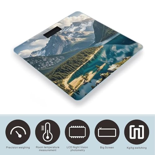 Báscula Digital de Baño con Plataforma Ancha y Alta Precisión miniatura 3