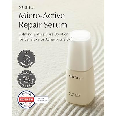 SU:M Secret Essence Advanced Treatment Special Set (1.52 fl oz) (5-piece set) + Micro-Active Repair Serum (1.69 fl oz) - Korean skin care, Skin Barrier Repair Hydrating Serum gift set