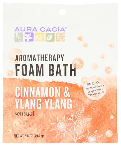 Foam Bath Sensual Cinnamon and Ylang Ylang - 2.5 oz - Case of 6 by Aura Cacia