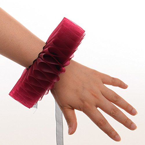 GRACEART Elizabethan Wrist Ruffs Ruffled Cuff Arm Bands For Fancy Dress (I) - Image 4