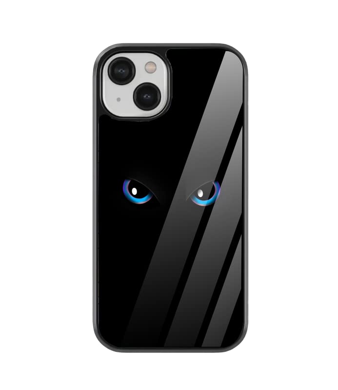 FOKAT Dragon Eye Printed 2D Glass Finish Premium Apple iPhone 8plus/7plus Cover Black