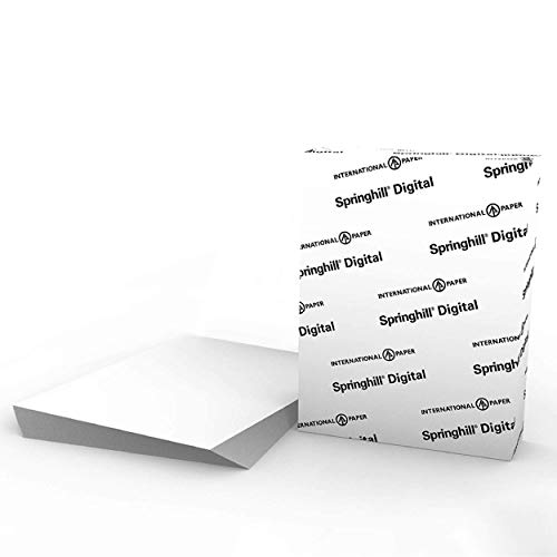 Springhill White 8.5” x 14” Cardstock Paper, 110lb, 199gsm – Premium Heavy Cardstock, Printer Paper with Smooth Finish for Greeting Cards, Flyers, Scrapbooking & More – 015314R, 250 Sheets (1 Ream) by Springhill - Used condition - US$16.27