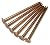2-1/2" Smooth Shank Solid Copper Roofing Nails 11 Gauge USA Made - QTY 25