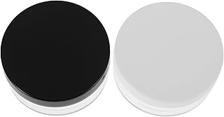 2pcs Plastic Cosmetic Powder Jars with Sifter...