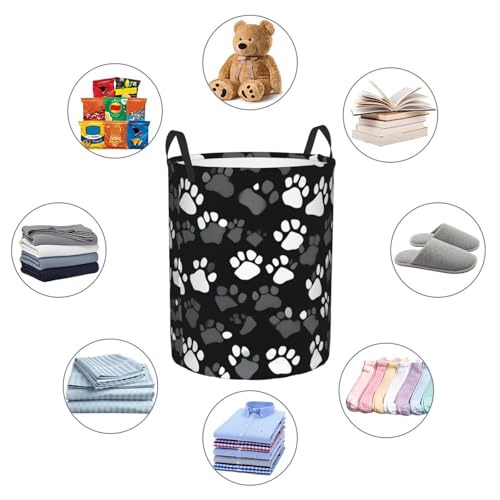 Panier à linge noir et blanc grand format pour organiser les couvertures de lit - 7