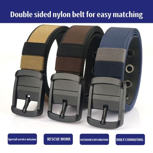 2025 Tactical Belt,Nylon Belts For Men,Double-Sided Available Men Women Tactical Belt,1.5 inches wide.4