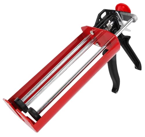 Dual Caulk Gun, Dual Component Caulking Gun, 400 mL/13.5 fl oz (1:1) Epoxy Hand Caulking Gun Dripless for Bond Adhesive Cartridge Applicator