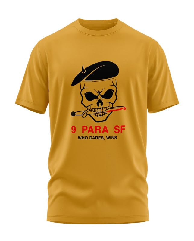 Aero Armour 9 para SF Printed Unisex Cotton Half Sleeve T-Shirt | Round Neck | Fade-Resistant