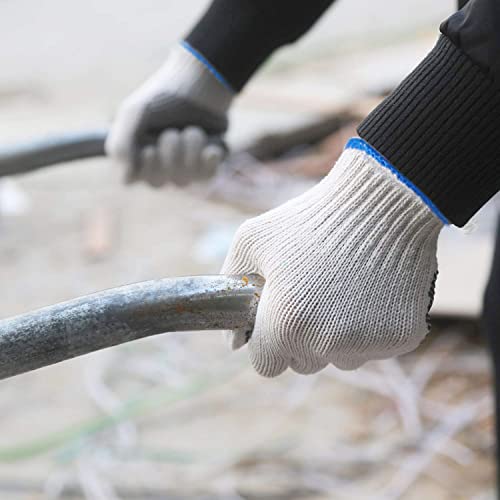 12 Pairs Hand Work Gloves, Safety Protection Work Gloves For Painter Mechanic Bbq Industrial Work Warehouse Gardening Construction Men & Women Cut Repair Gloves（Blue） #TOP6