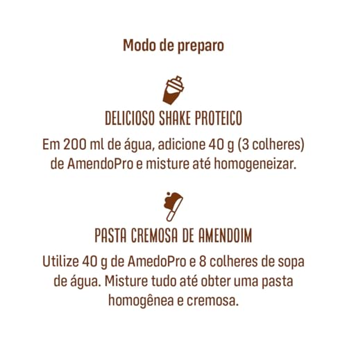 Proteína Vegetal de Amendoim AmendoPro 900g Sabor Paçoca