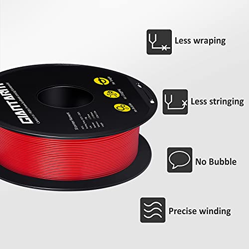 Image of GIANTARM Red PETG 3D Printer Filament Toughness Enhanced 1kg (2.2lbs), 1.75mm Dimensional Accuracy + /-0.03mm, 1080 Feet(330m) /Roll, Vacuum Package, Fit for Most 3D FDM Printer