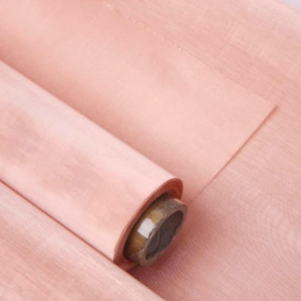 MOZTO Copper Mesh Copper Wire Mesh Screen, for Ventilation Window Copper Mesh Cloth Fine Mesh Pure Copper Sheet Metal (Color : 300 mesh, Size : 1x1m)