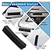 YoRise 4PCS Car Door Edge Guards, EVA Foam Bumper Guard Strip with Self Adhesive, Anti-Scratch & Collision Car Door Protector Trim for Vehicle Front/Rear Lips (Black)