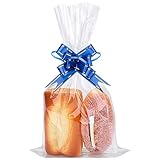 Awpeye 100 PCS 7x12 Inches Clear Cello Cellophane Treat Bags Good For Pastry, Bakery, Cookie, Candy, Dessert, Popcorn, Dessert, Chocolate And Party Favors 1.4 Mils