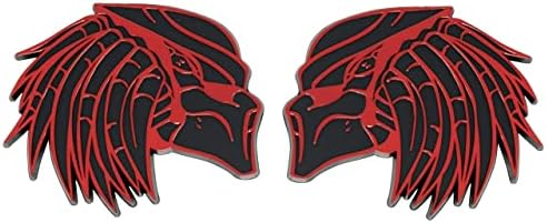 RED Right & Left Facing Predator Emblem (Set of 2)